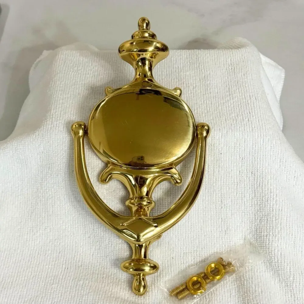 VTG Restoration Hardware Solid Brass Door Knocker Imperial Classic New Old Stock